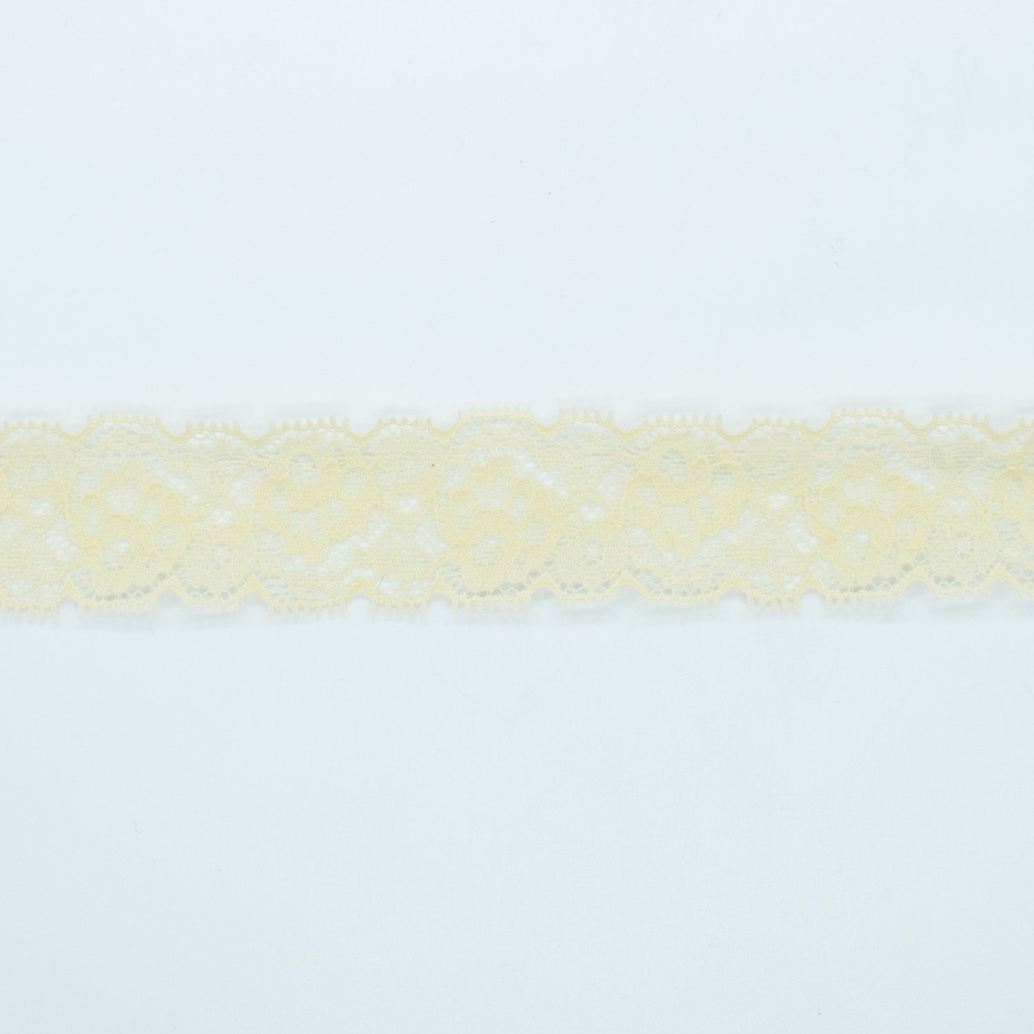 Stretch Lace Trim 30mm Design-N1 Butter Cream