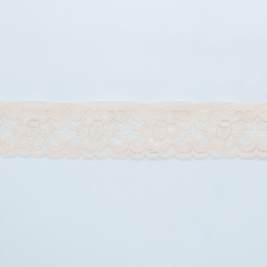 Stretch Lace Trim 30mm Design-3N Nude