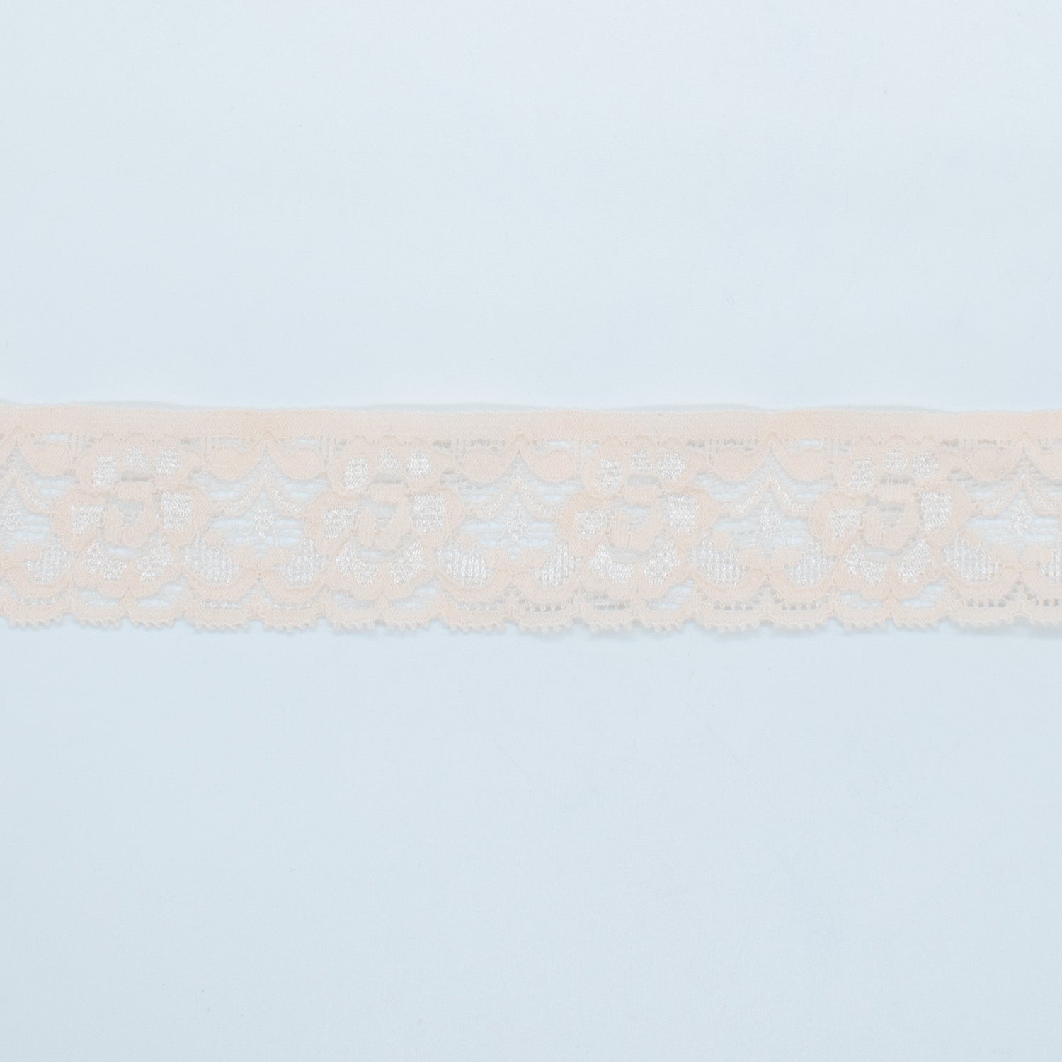 Stretch Lace Trim 30mm Design-3N Nude