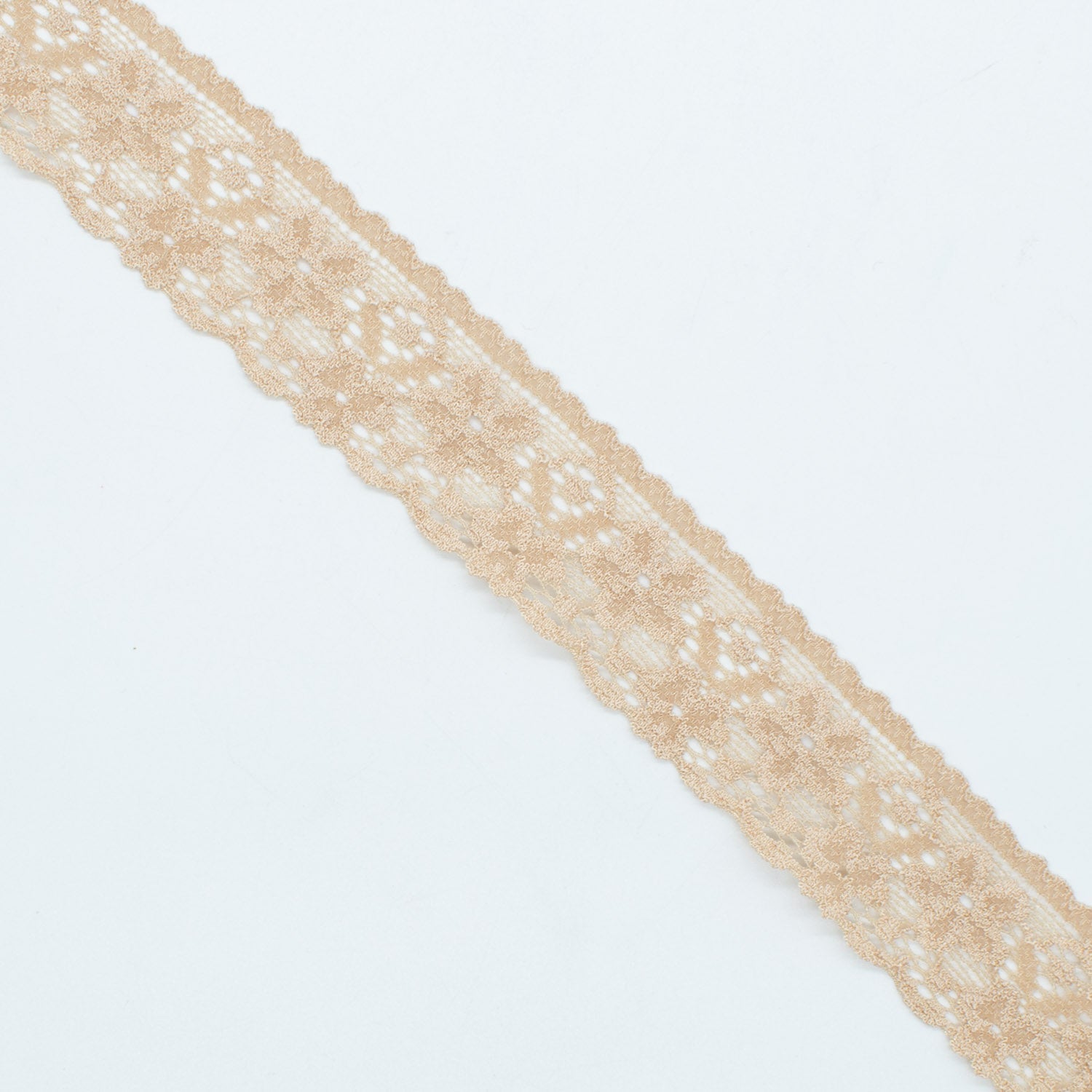 Stretch Lace Trim 30mm Design-S1 Nude