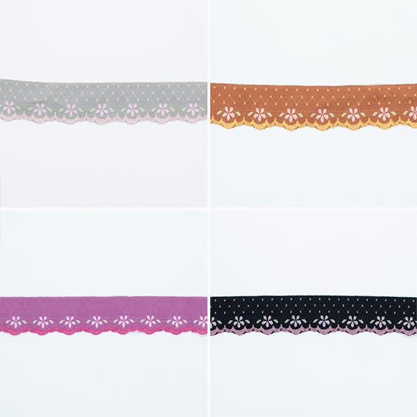 Floral Stretch Lace Trim 30mm