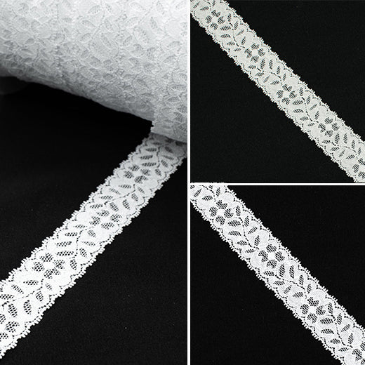 Stretch Lace Trim 30mm Design-29