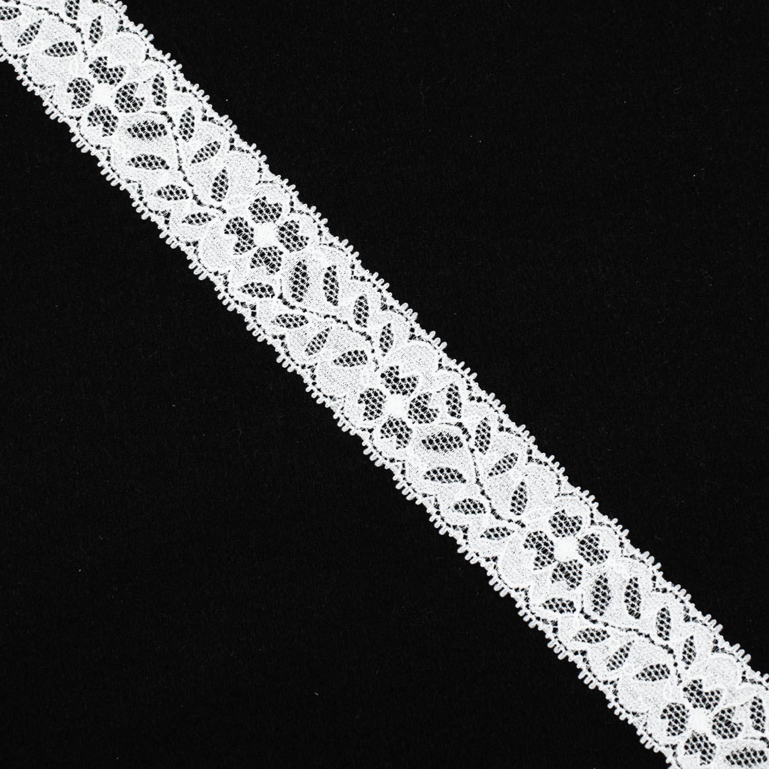 Stretch Lace Trim 30mm Design-29