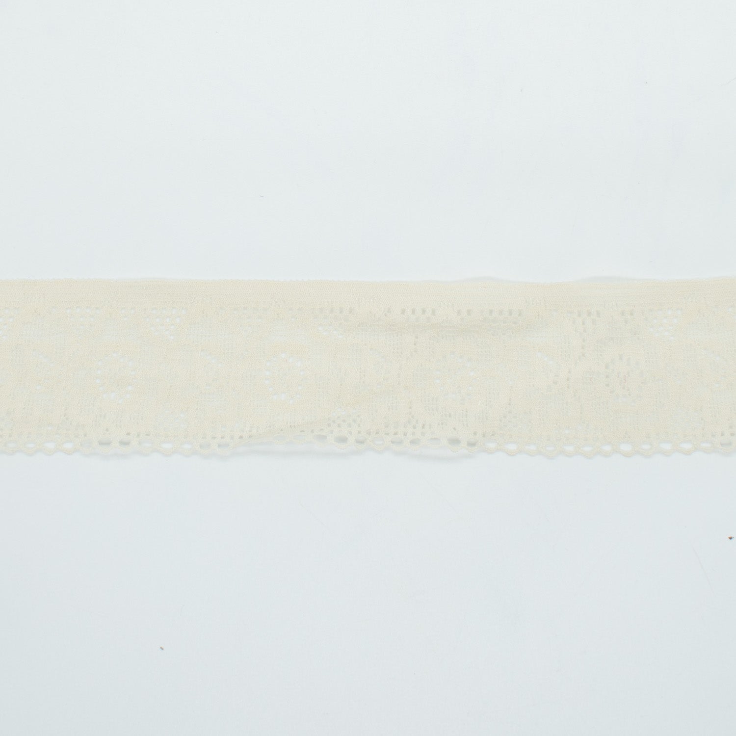 Stretch Lace Trim 40mm Design-K4 Cream