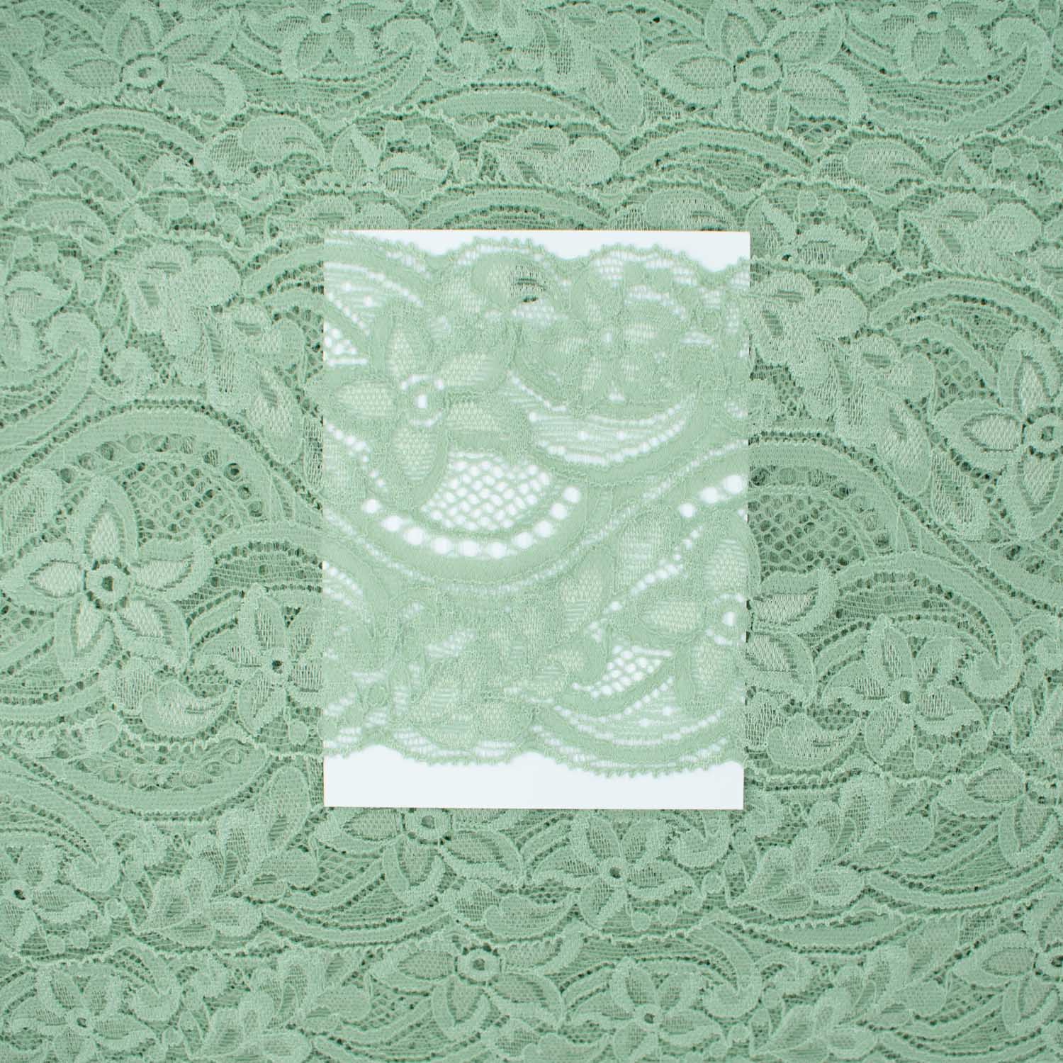 Floral Vines Stretch Raschel Lace Trim 85mm