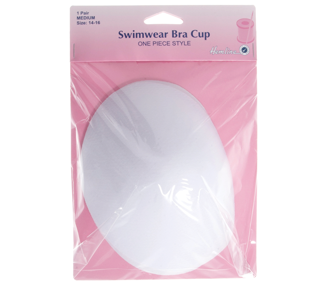 HEMLINE SWIMWEAR BRA CUP MEDIUM WHITE