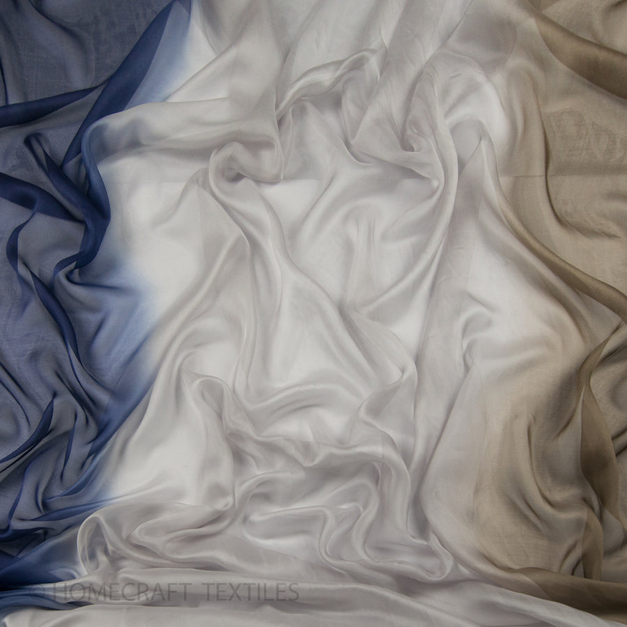 Ombre Shaded Silk Chiffon
