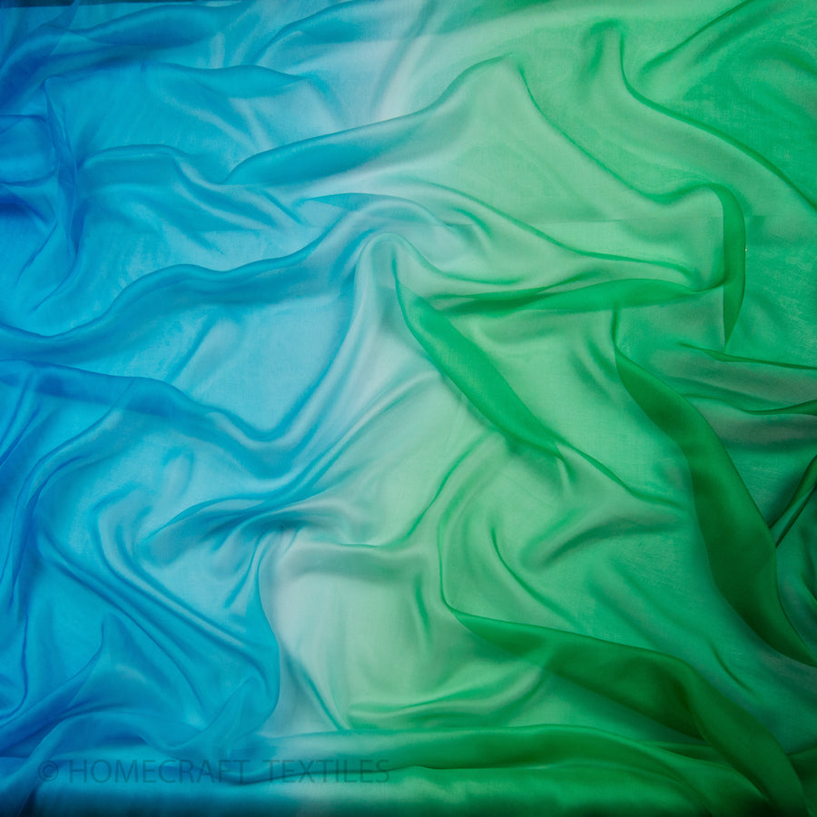 Ombre Shaded Silk Chiffon