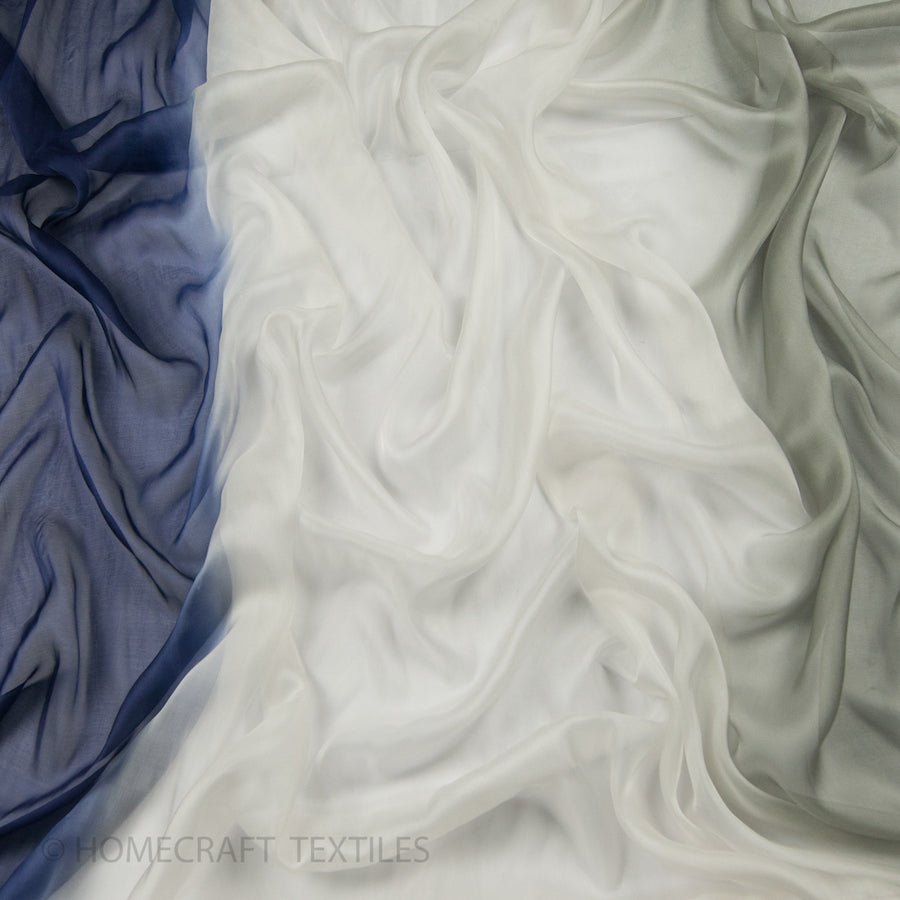 Ombre Shaded Silk Chiffon
