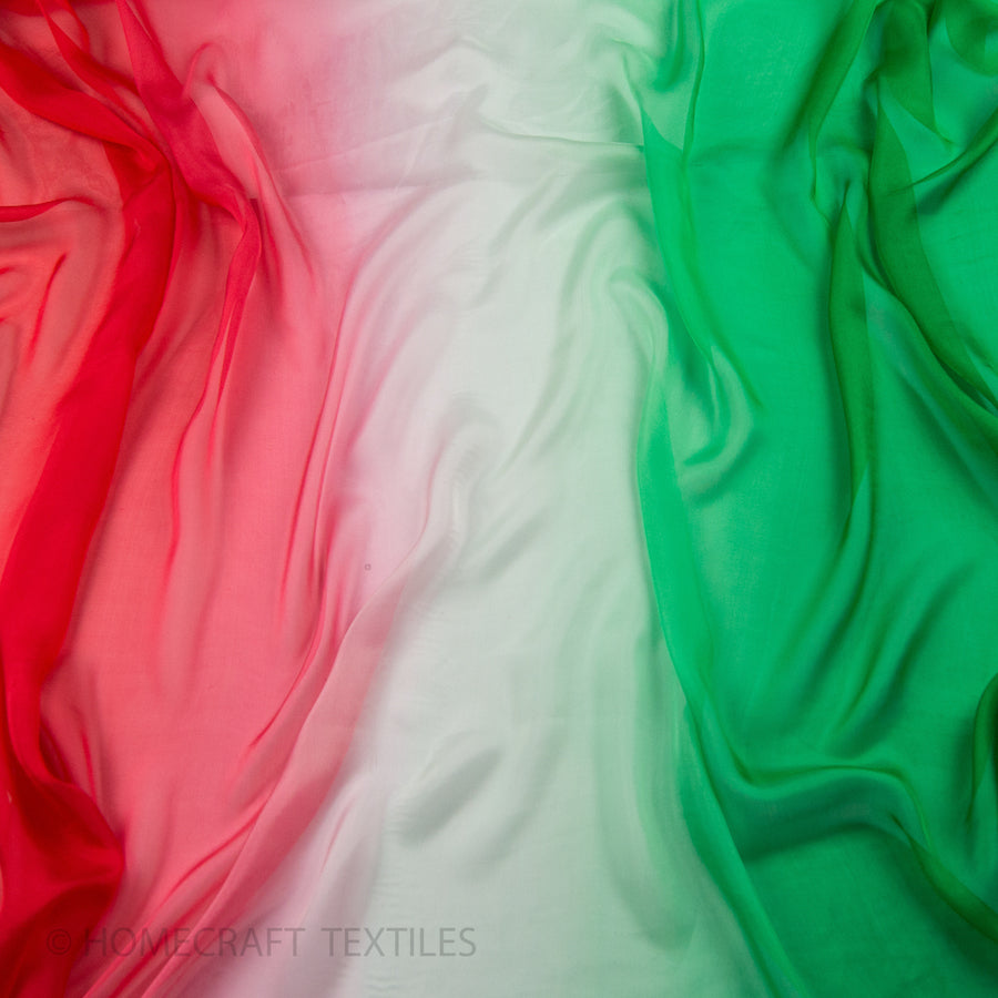Ombre Shaded Silk Chiffon