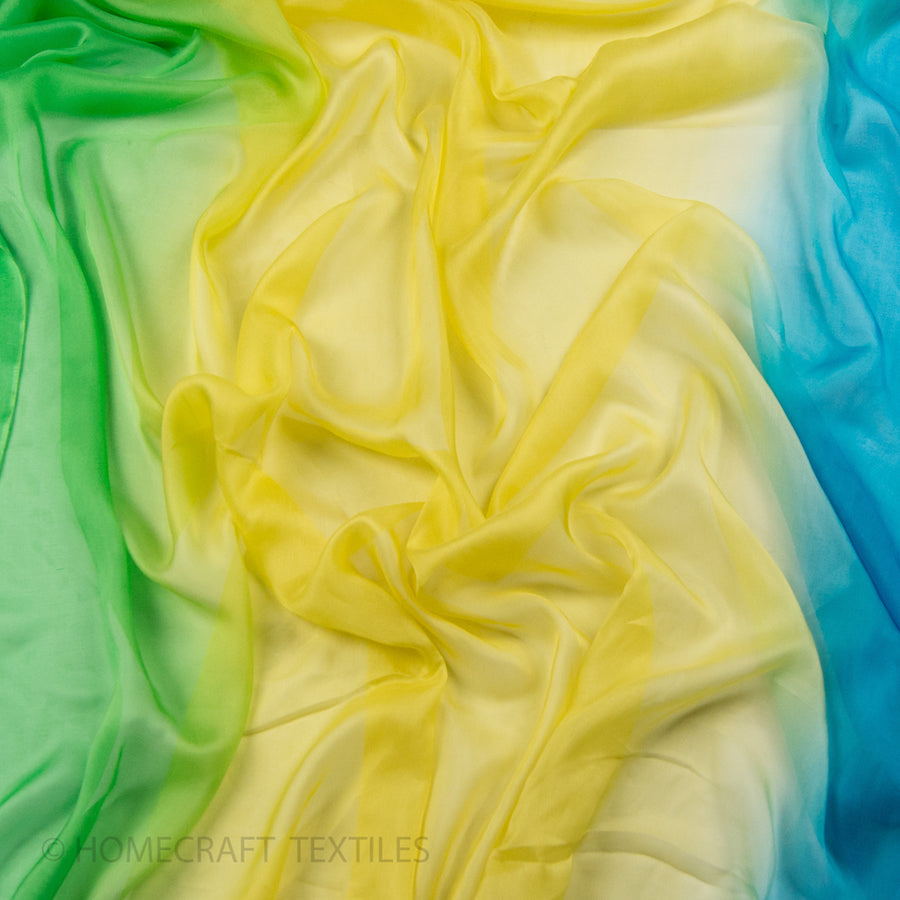Ombre Shaded Silk Chiffon
