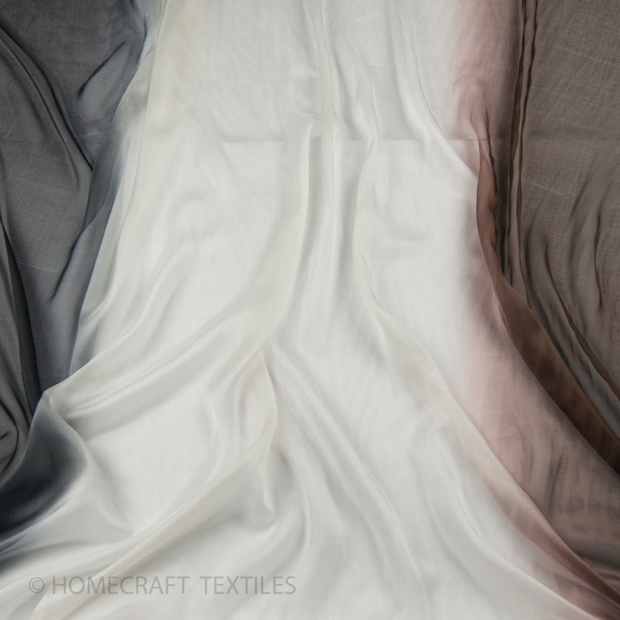 Ombre Shaded Silk Chiffon
