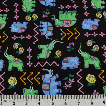 Elephants Design Cotton Prints by Homecraft Textiles - Haberdashery Shop in Australia