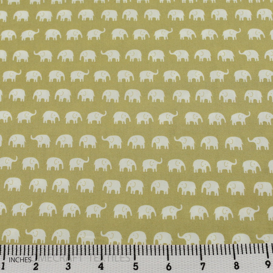 Elephants Design Cotton Prints by Homecraft Textiles - Haberdashery Shop in Australia