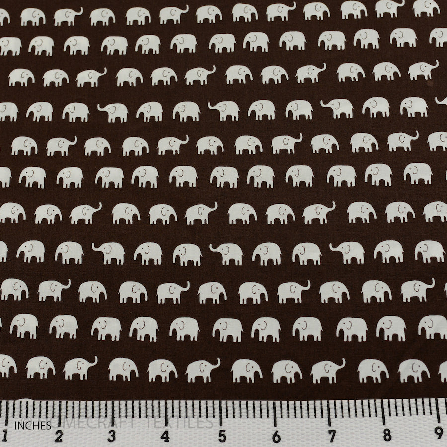 Elephants Design Cotton Prints by Homecraft Textiles - Haberdashery Shop in Australia