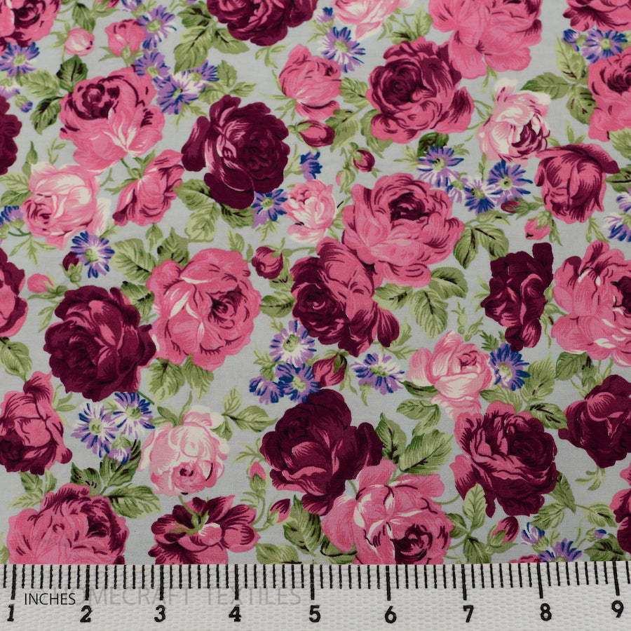 Flowers Design Cotton Prints by Homecraft Textiles - Haberdashery Shop in Australia