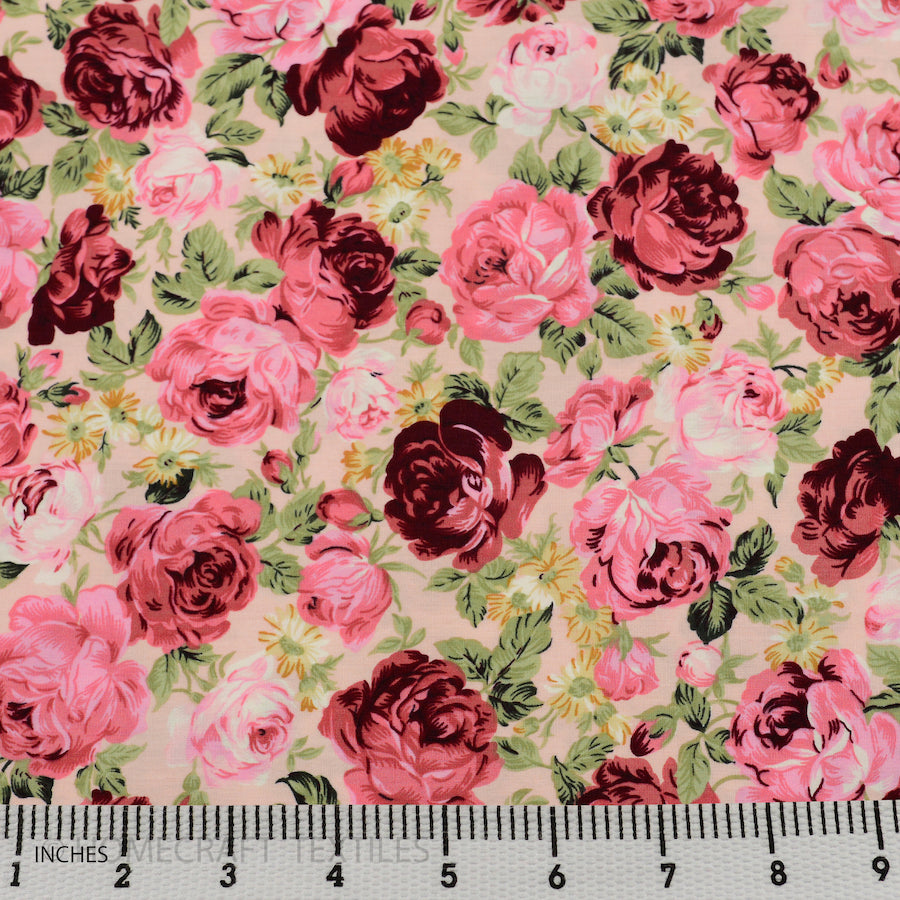 Flowers Design Cotton Prints by Homecraft Textiles - Haberdashery Shop in Australia