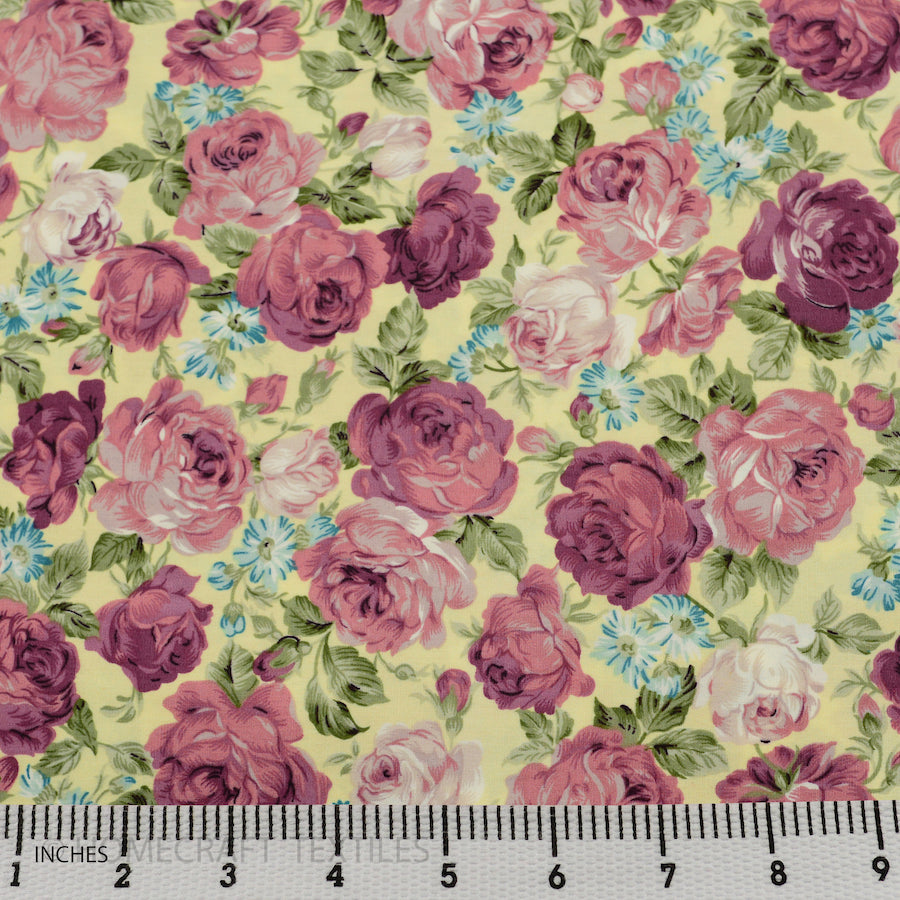 Flowers Design Cotton Prints by Homecraft Textiles - Haberdashery Shop in Australia