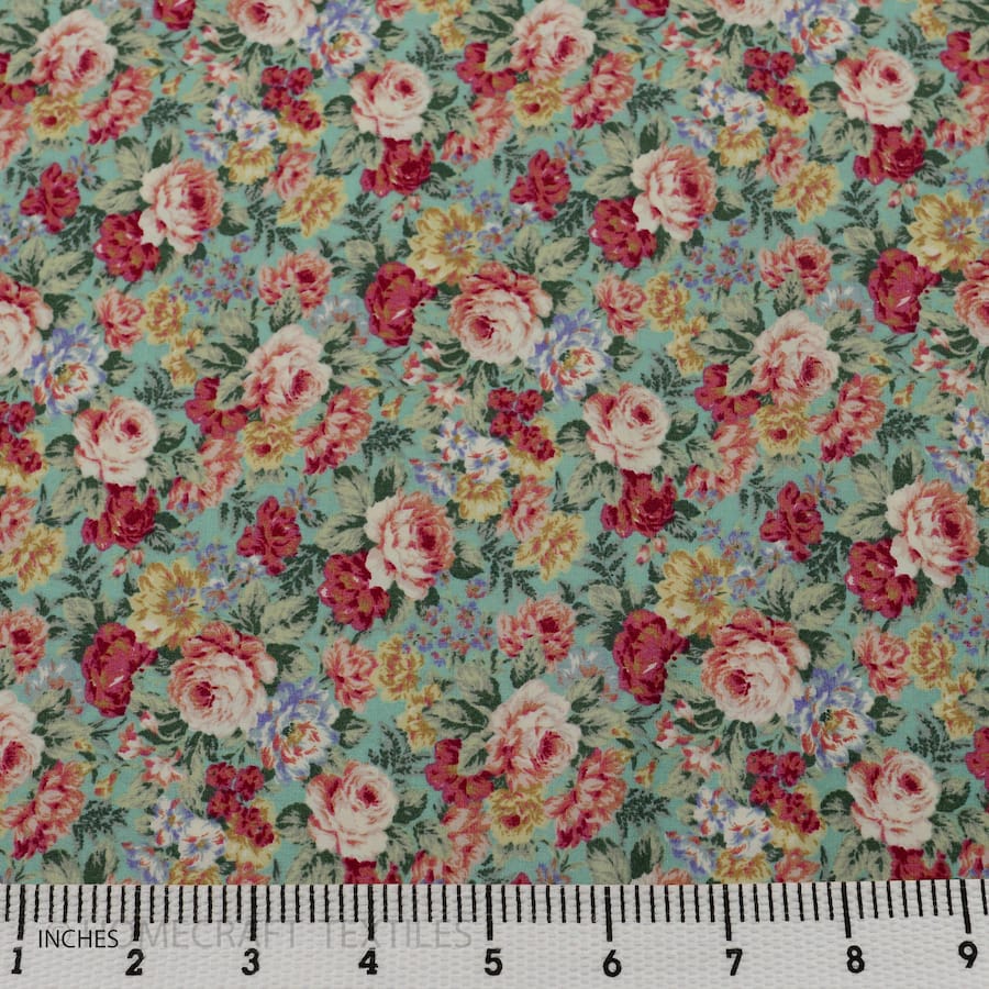 Flowers Design Cotton Prints by Homecraft Textiles - Haberdashery Shop in Australia