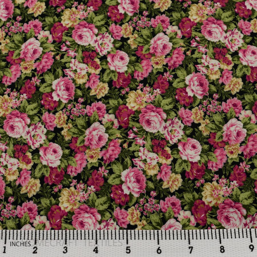 Flowers Design Cotton Prints by Homecraft Textiles - Haberdashery Shop in Australia