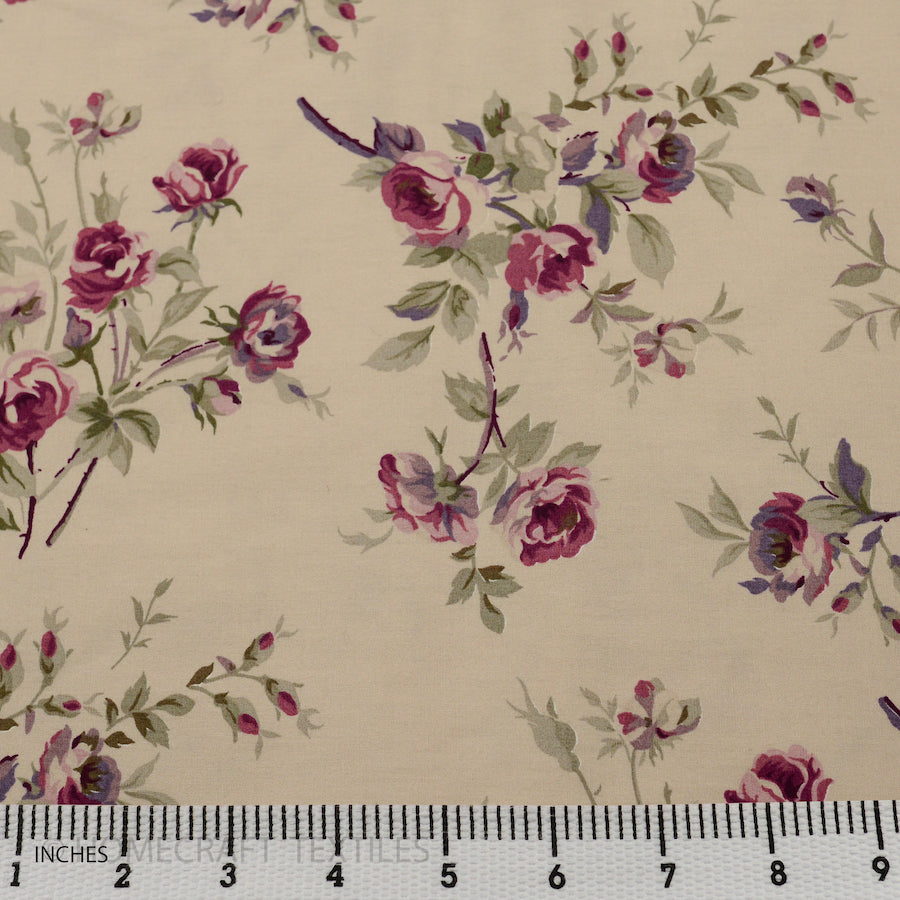 Floral Design Cotton Prints by Homecraft Textiles - Cheap Fabric Online Australia