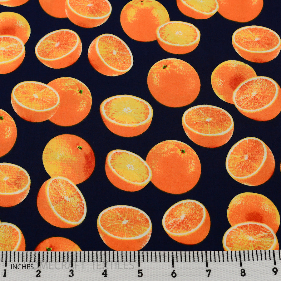 Oranges Design Cotton Prints by Homecraft Textiles - Cheap Fabric Online Australia