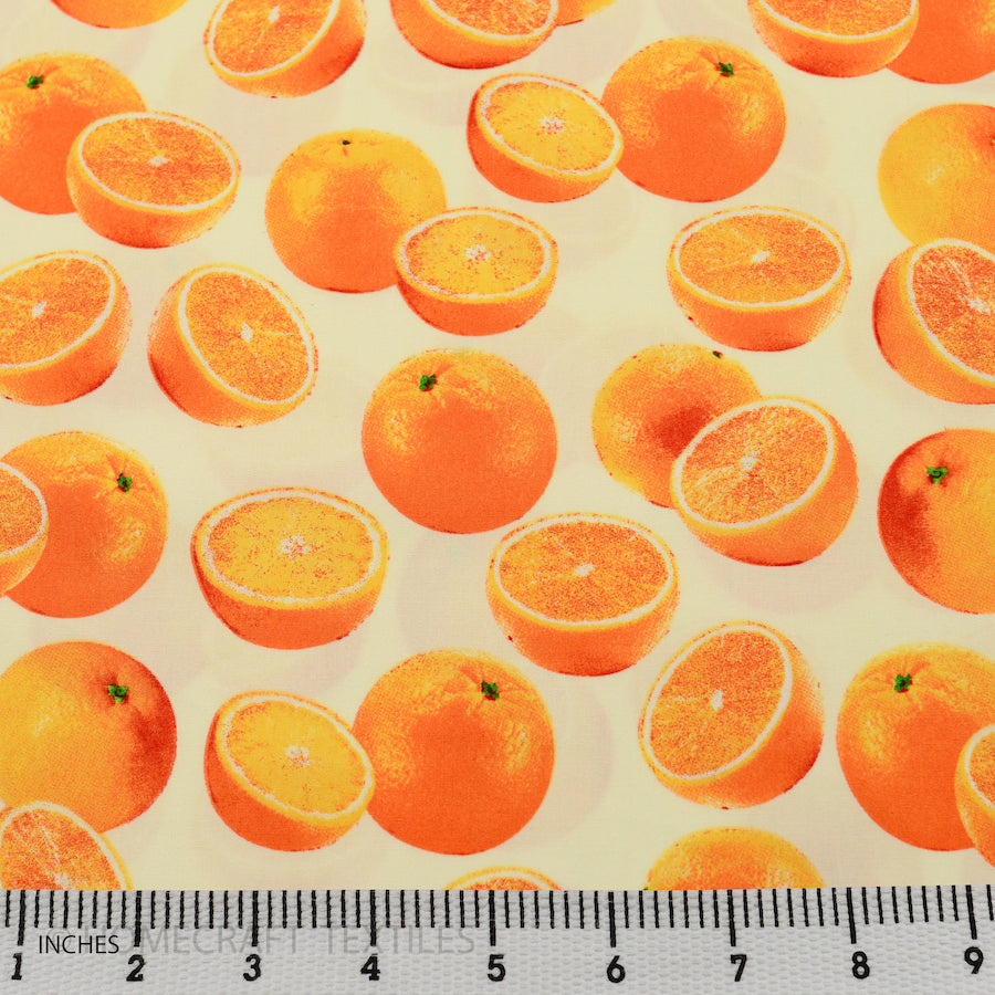 Oranges Design Cotton Prints by Homecraft Textiles - Cheap Fabric Online Australia