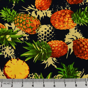 Pineapples Design Cotton Prints by Homecraft Textiles - Cheap Fabric Online Australia