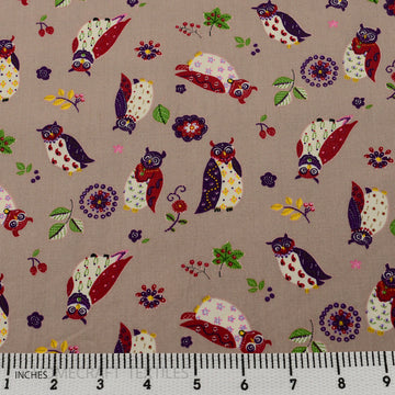 Owls Design Cotton Prints by Homecraft Textiles - Fabric Online Australia