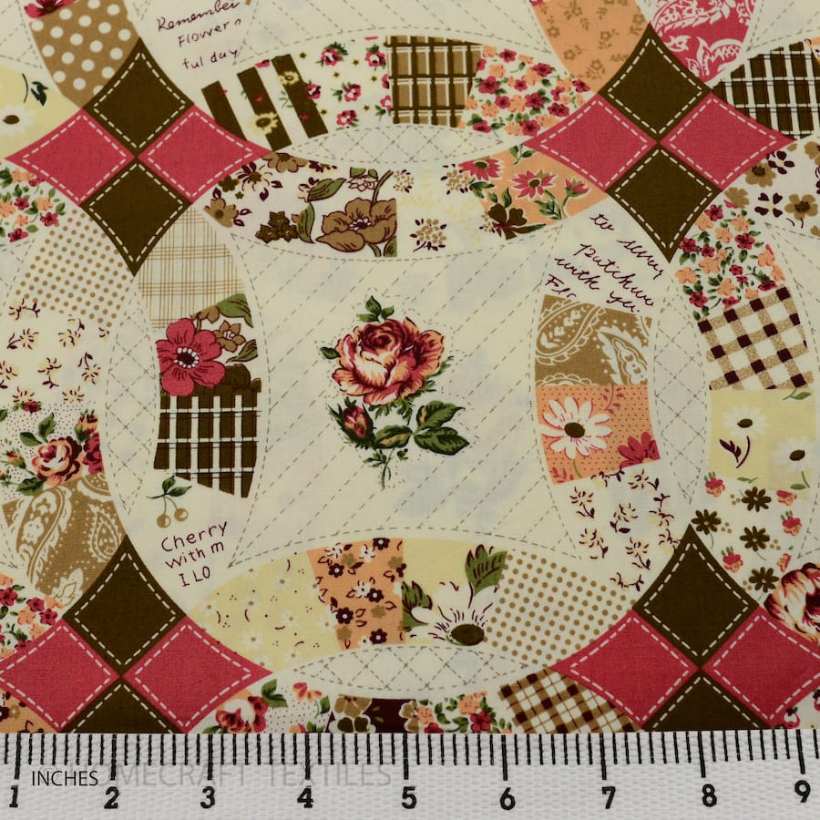 Floral Design Cotton Prints by Homecraft Textiles - Cheap Fabric Online Australia