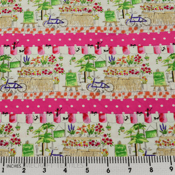 Flower Shop Design Cotton Prints by Homecraft Textiles - Online Fabric Store