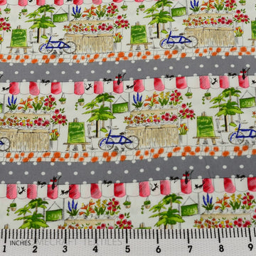 Flower Shop Design Cotton Prints by Homecraft Textiles - Online Fabric Store