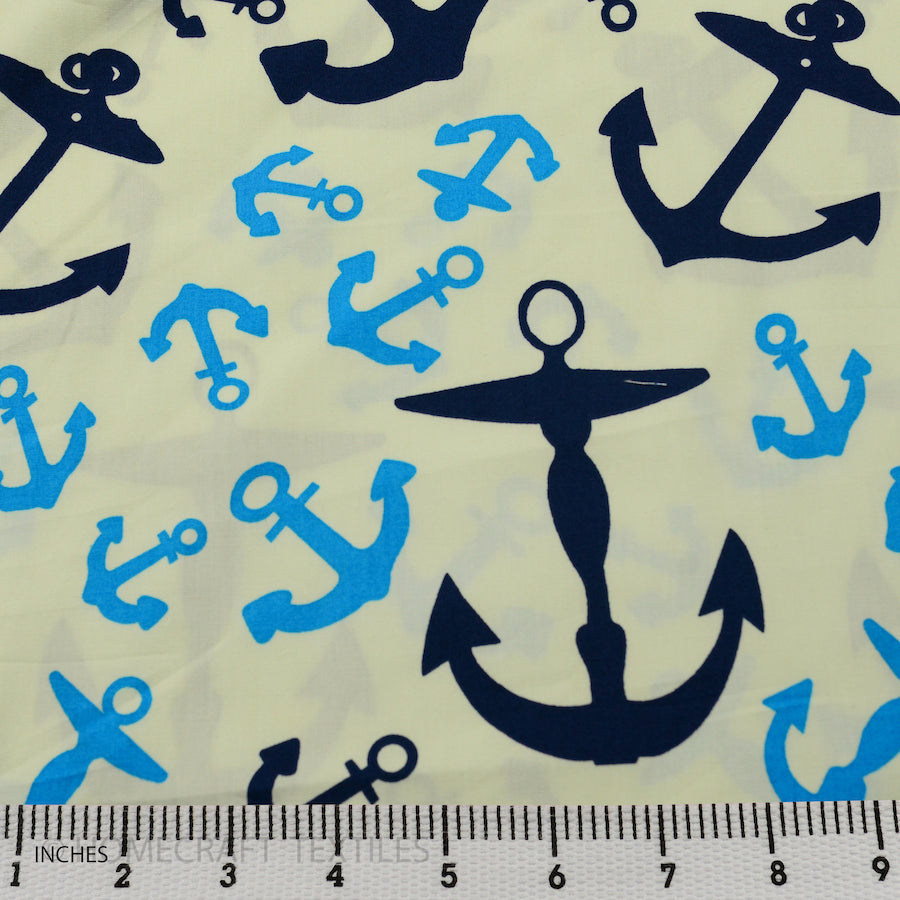 Anchor Design Cotton Prints by Homecraft Textiles - Fabric Online Australia