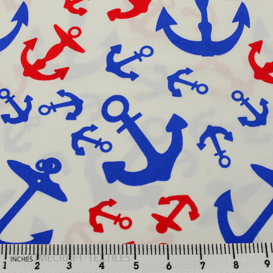 Anchor Design Cotton Prints by Homecraft Textiles - Fabric Online Australia