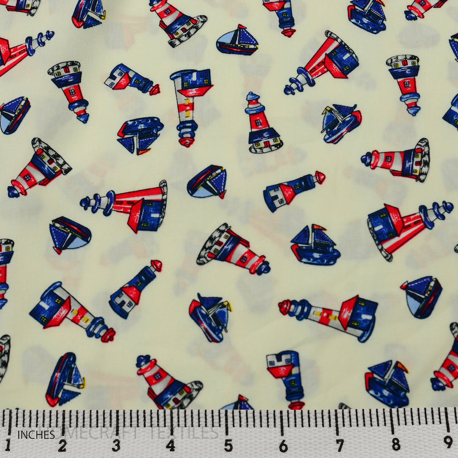 Nautical Design Cotton Prints by Homecraft Textiles - Fabric Online Australia