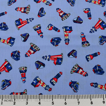 Nautical Design Cotton Prints by Homecraft Textiles - Fabric Online Australia