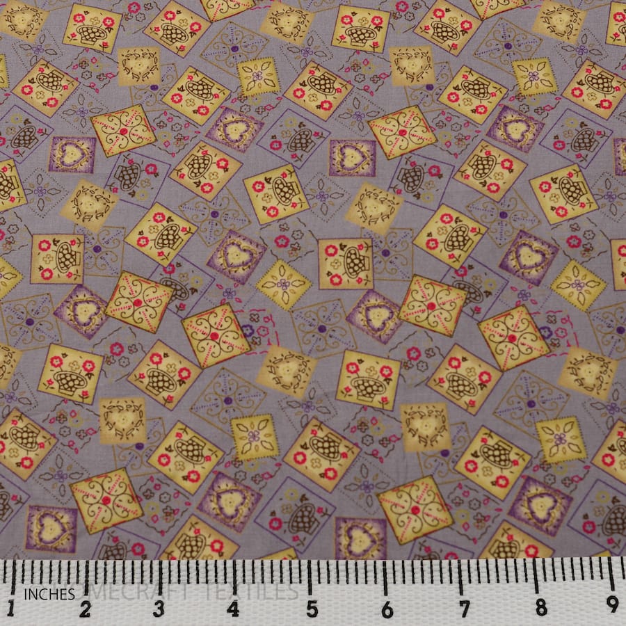 Stationary Design Cotton Prints by Homecraft Textiles - Online Fabric Store