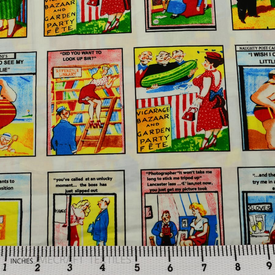 Comics Design Cotton Prints by Homecraft Textiles - Online Fabric Store