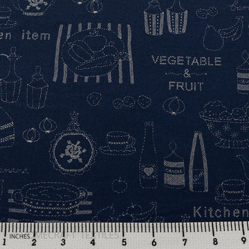 Vegetable, Fruit, and Kitchen Items Design Cotton Prints by Homecraft Textiles - Online Fabric Store