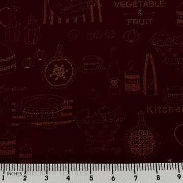 Vegetable, Fruit, and Kitchen Items Design Cotton Prints by Homecraft Textiles - Online Fabric Store
