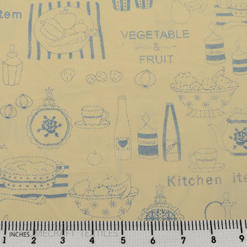 Vegetable, Fruit, and Kitchen Items Design Cotton Prints by Homecraft Textiles - Online Fabric Store