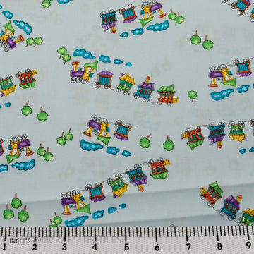Trains Design Cotton Prints by Homecraft Textiles - Online Fabric Store