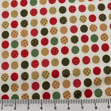 Dotted Design Printed Cotton Canvas by Homecraft Textiles - Fabric Online Australia