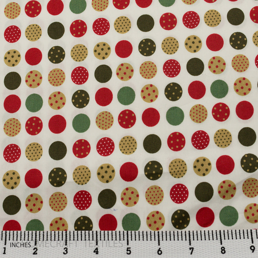 Dotted Design Printed Cotton Canvas by Homecraft Textiles - Fabric Online Australia