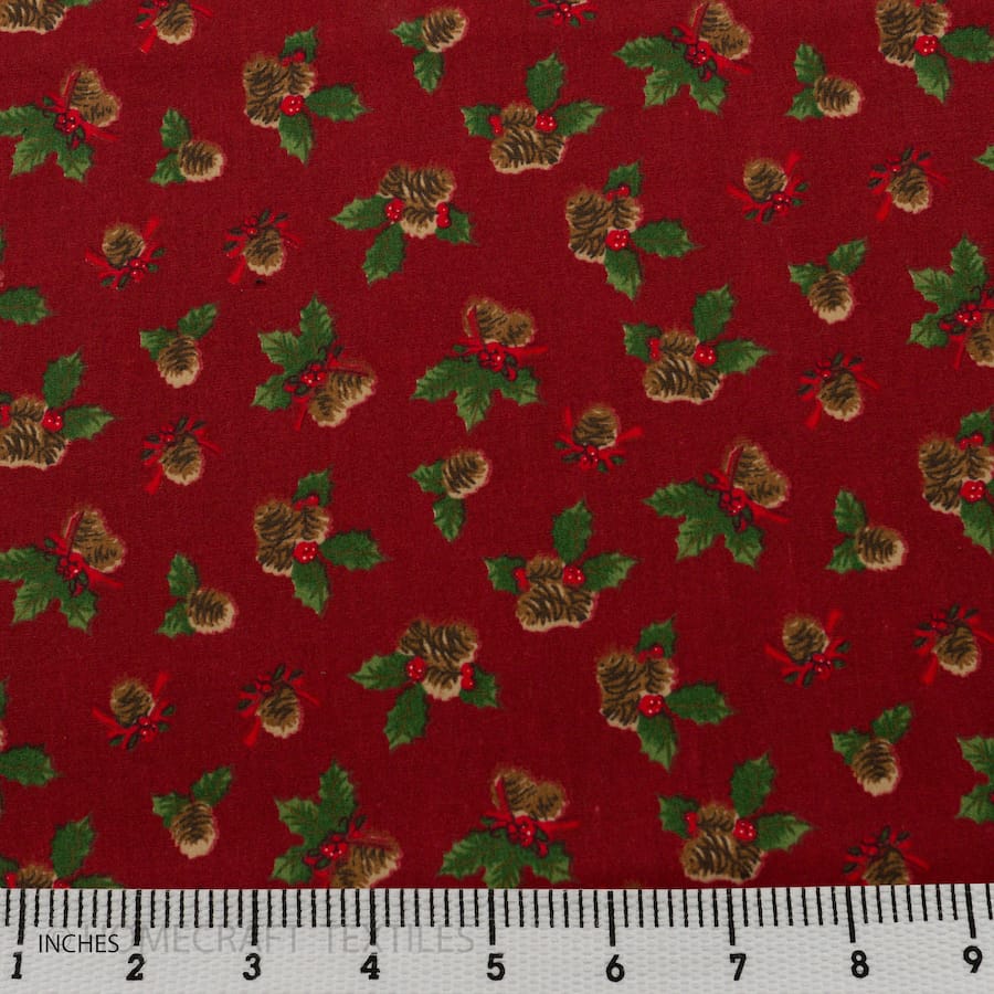 Mistletoe Design Cotton Prints by Homecraft Textiles - Online Fabric Store