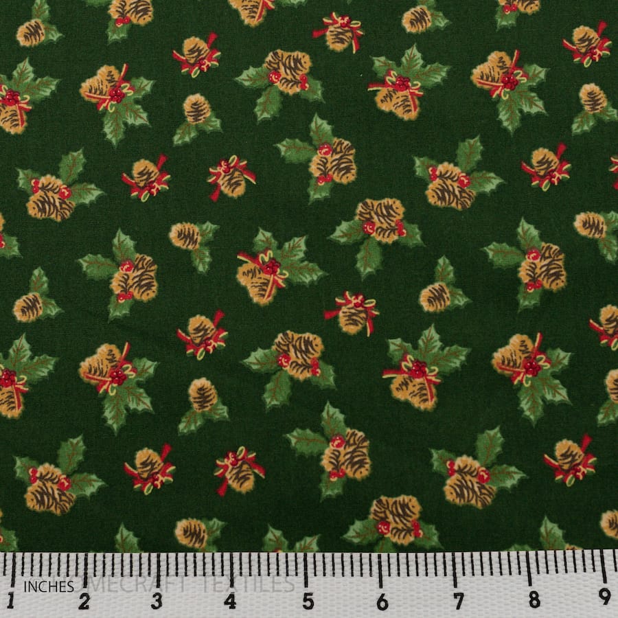 Mistletoe Design Cotton Prints by Homecraft Textiles - Online Fabric Store