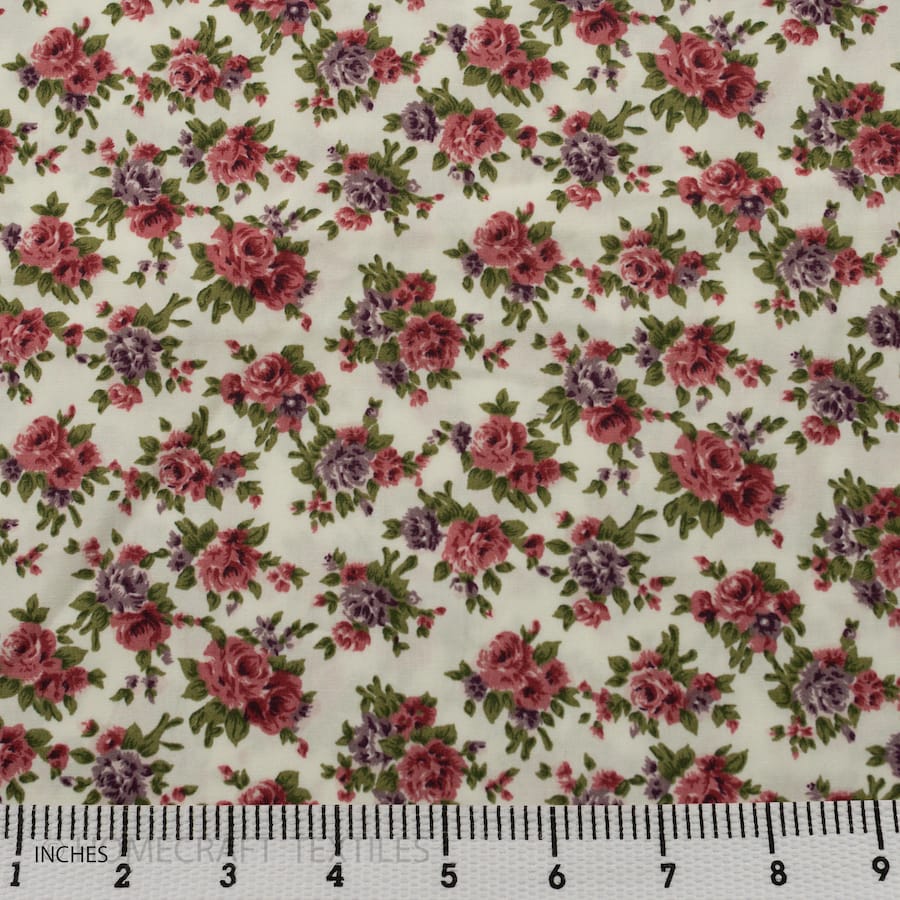 Flower Design Cotton Prints by Homecraft Textiles - Online Fabric Store