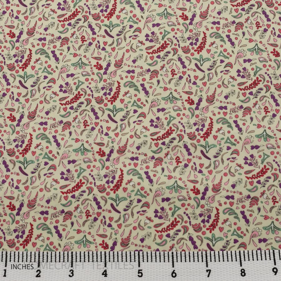 Flower Design Cotton Prints by Homecraft Textiles - Online Fabric Store