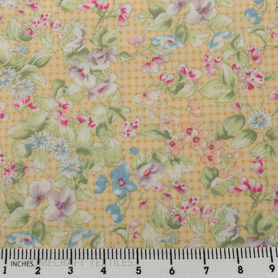 Flower Design Cotton Prints by Homecraft Textiles - Online Fabric Store