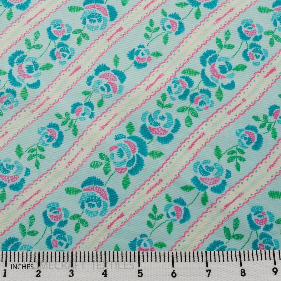 Flower Design Cotton Prints by Homecraft Textiles - Online Fabric Store